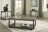 Bay Furniture Gallery - Ashley Furniture - Wilmaden Table (Set of 3) - Occasional Table Set (3/CN) / Gray/Black - T393-13